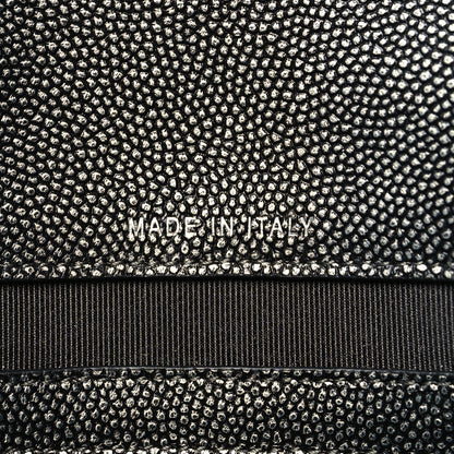 Chanel Metallic Caviar Quilted Medium Golden Class Pouch Dark Grey 7 of 12