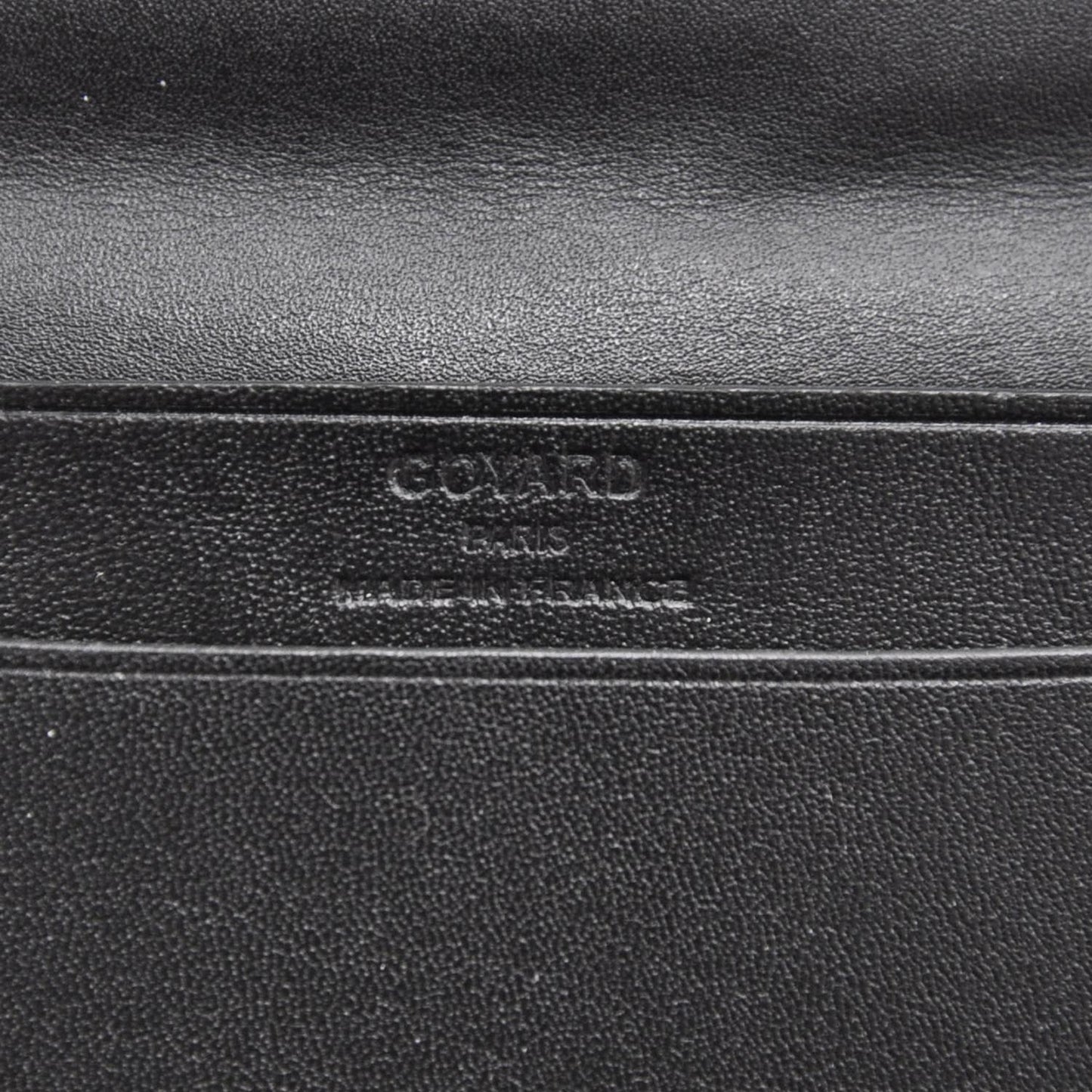 Goyardine Saint Marc Folding Card Case Black