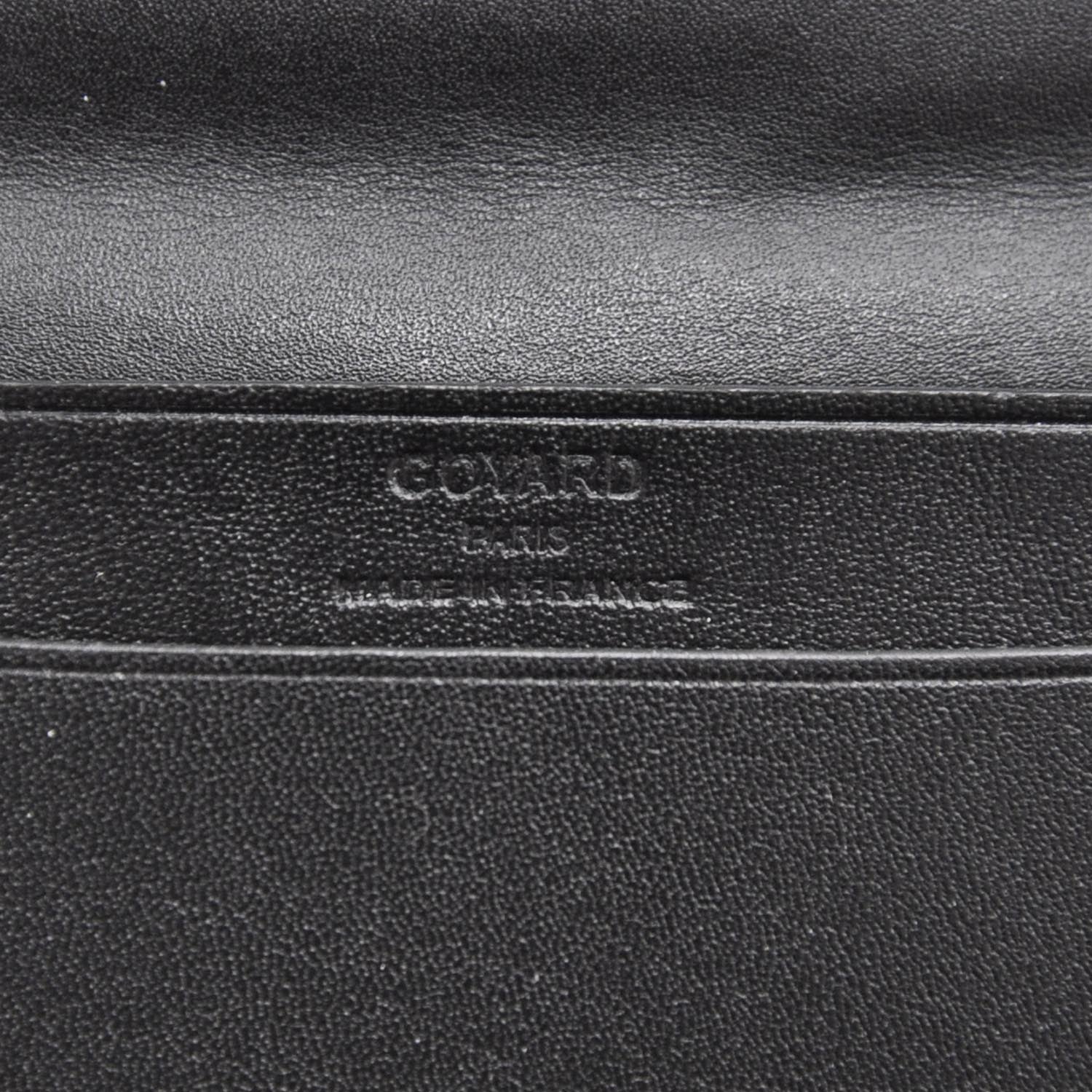 Goyard Goyardine Saint Marc Folding Card Case Black 6 of 7