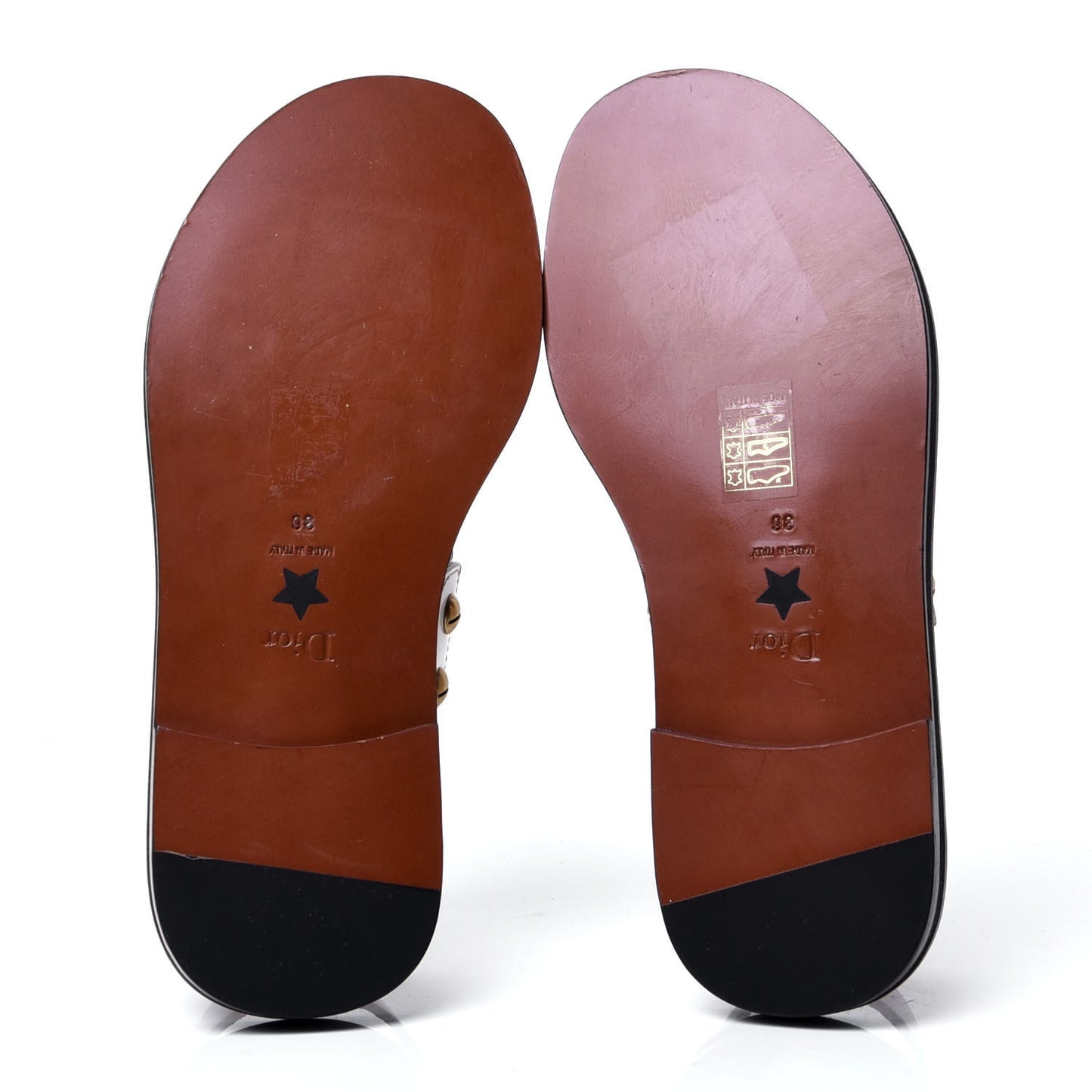 Calfskin Wildior Sandal 36 White