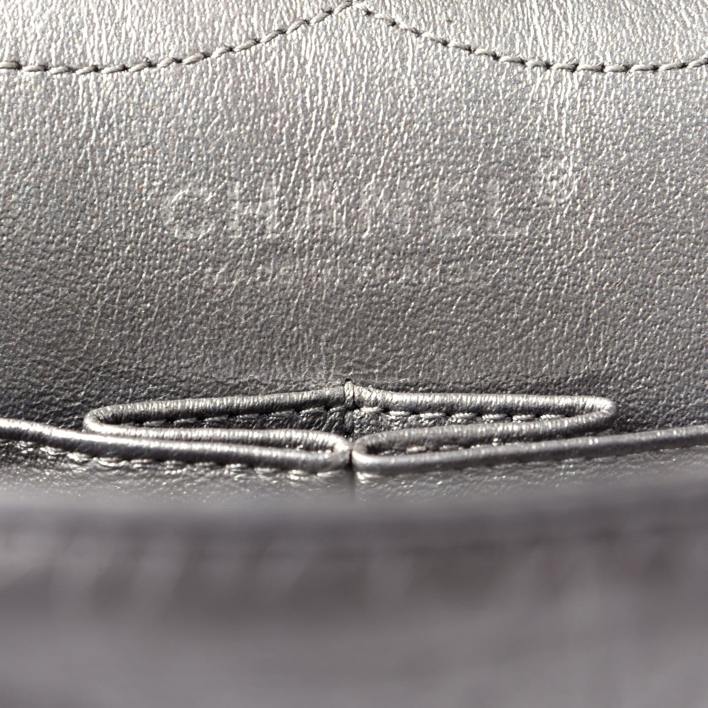 Metallic Aged Calfskin Quilted 2.55 Reissue 227 Flap Argent Fonce