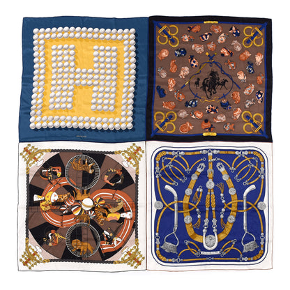 Hermes Silk Patchwork Shawl 140 1 of 11