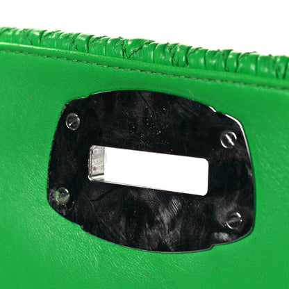 Miu Miu Nappa Matelasse Crystal Flap Clutch Green 8 of 8