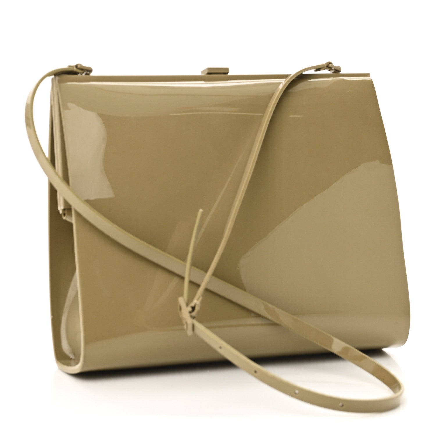Saint Laurent Vinyl Le-Anne Marie Shoulder Bag Dark Honey 3 of 9