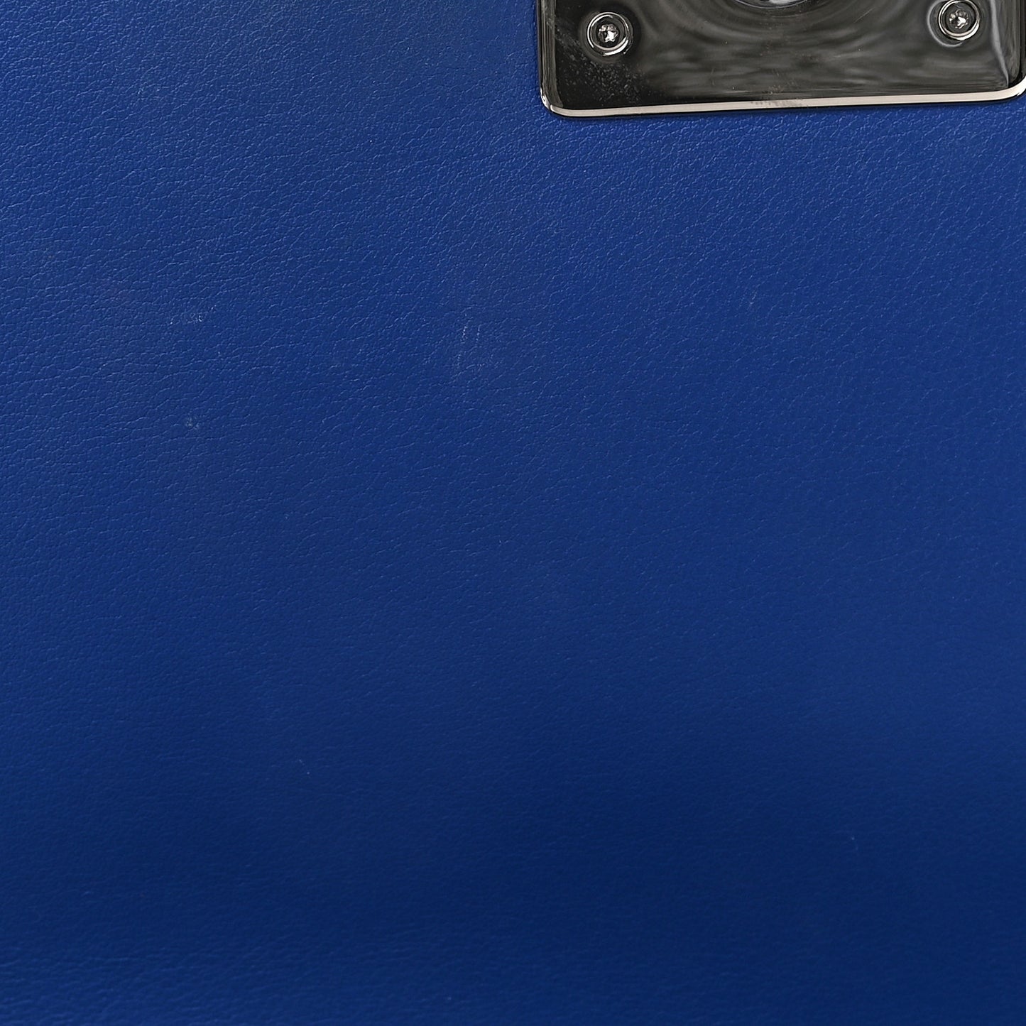 Patent Calfskin Quilted New Medium Plexiglass Boy Flap Blue