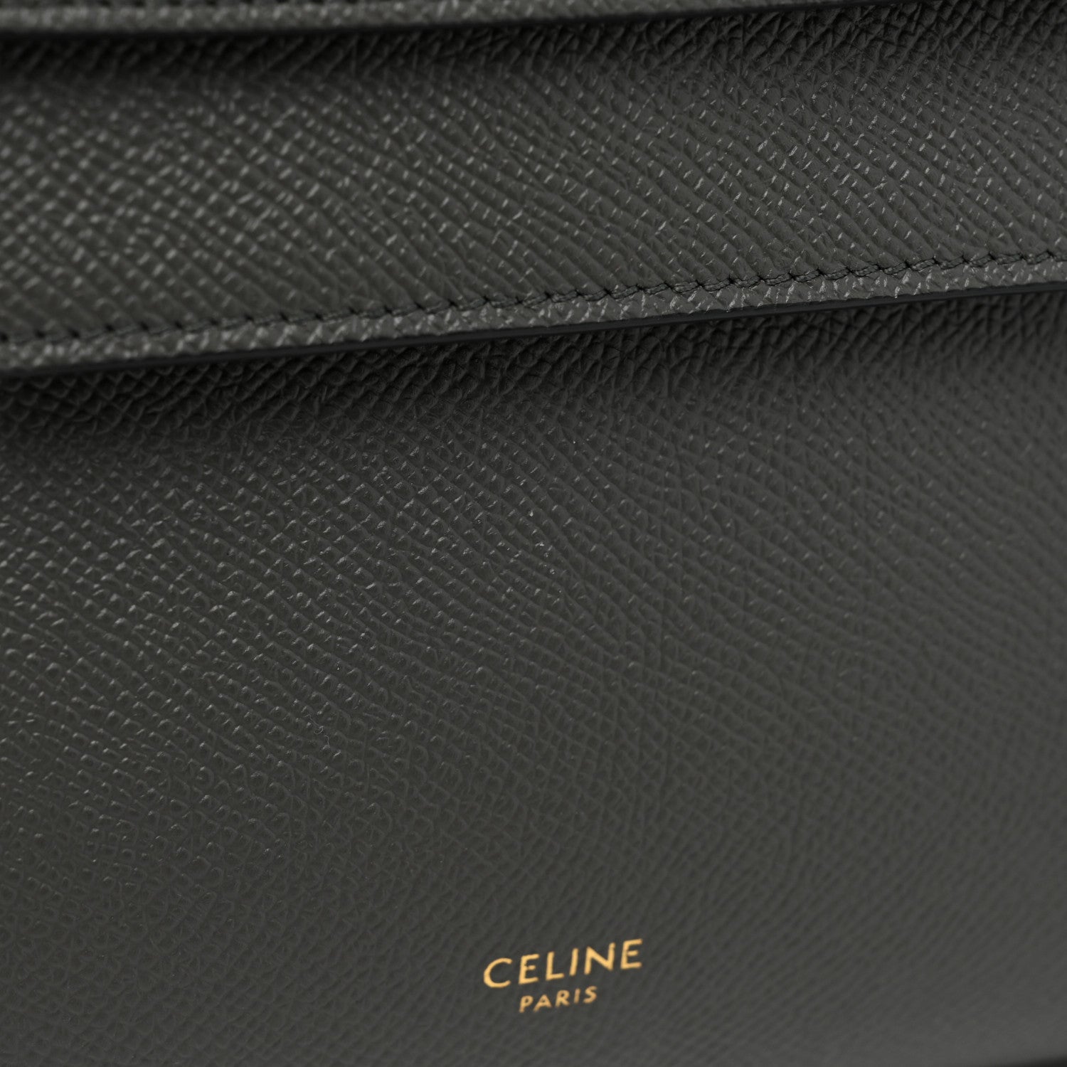 Celine Grained Calfskin Nano Belt Bag Grey 9 of 9