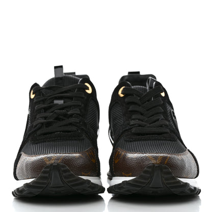 Louis Vuitton Suede Monogram Run Away Sneakers 36.5 Black 2 of 8
