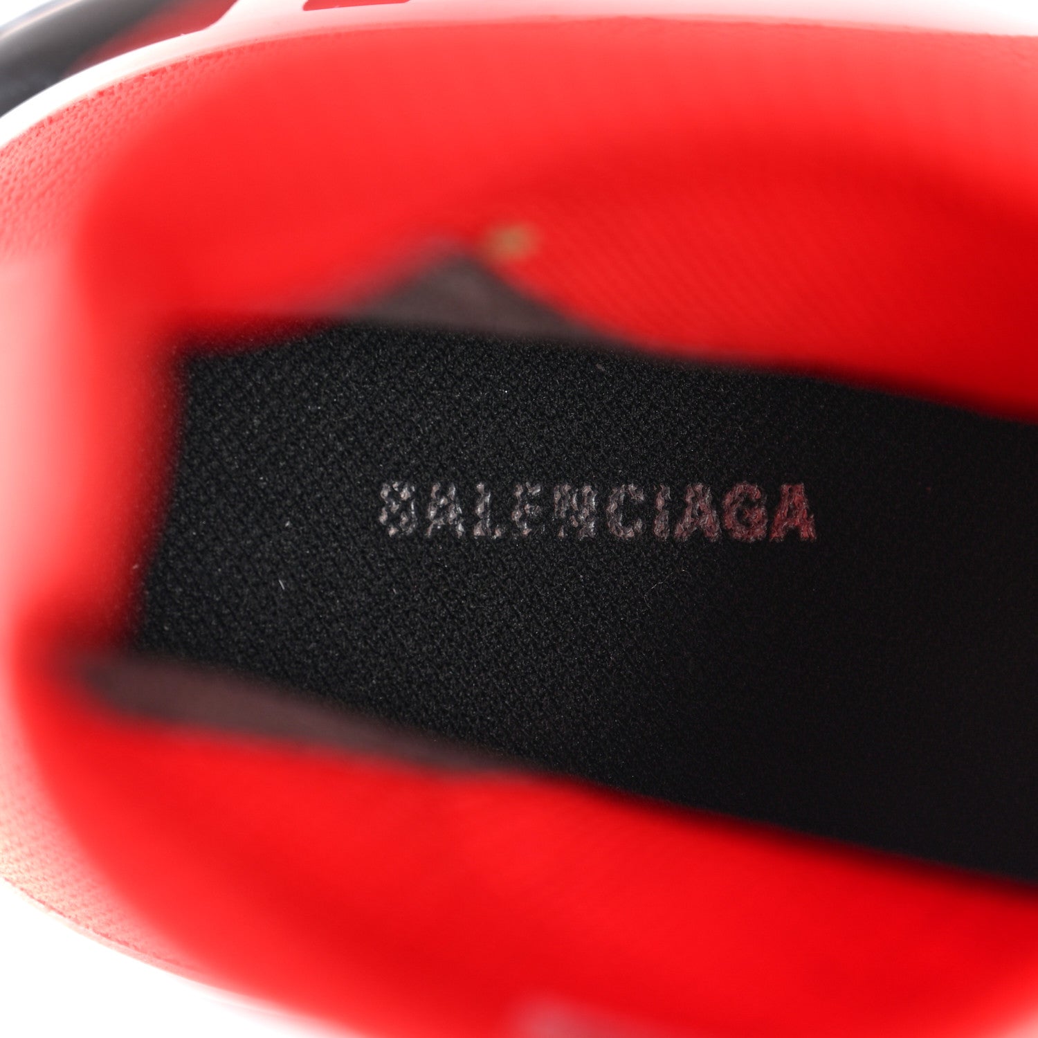 Balenciaga Neoprene Knit Mens Speed Graffiti Sneakers 43 Red White Black 8 of 14