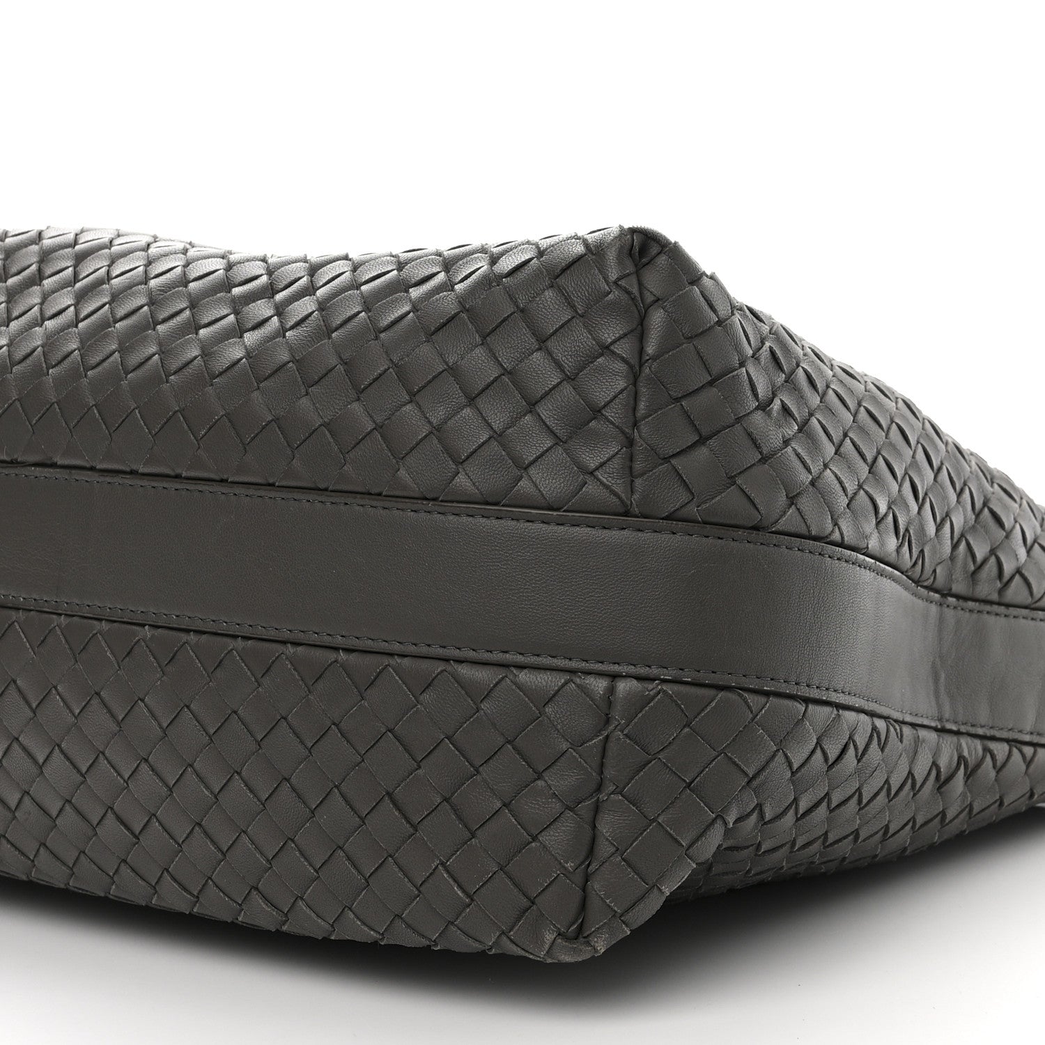 Bottega Veneta Nappa Intrecciato Shoulder Bag Grey 10 of 14