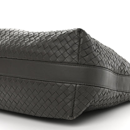 Bottega Veneta Nappa Intrecciato Shoulder Bag Grey 10 of 14