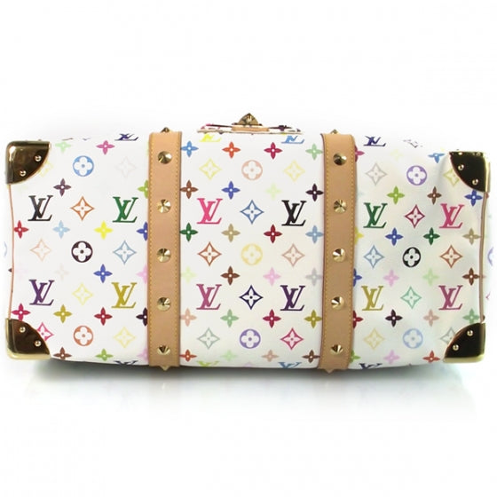 Louis Vuitton Monogram Multicolor Keepall 45 White 5 of 9