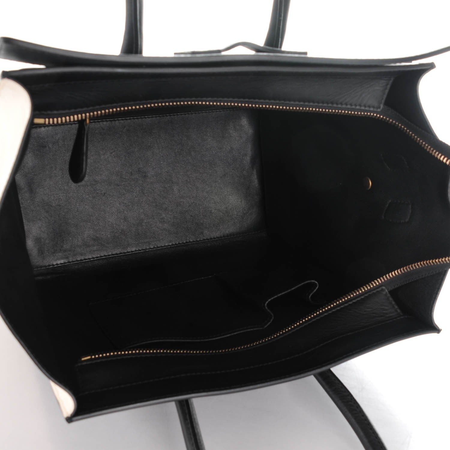 Celine Velluto Calfskin Mini Tri-Color Luggage Navy 5 of 8