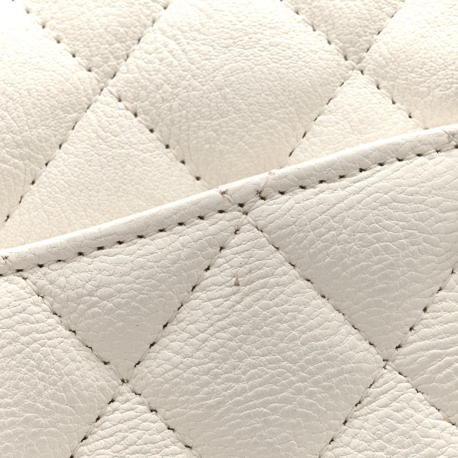 Chanel Crumpled Calfskin Quilted Medium Double Flap White 14 of 14