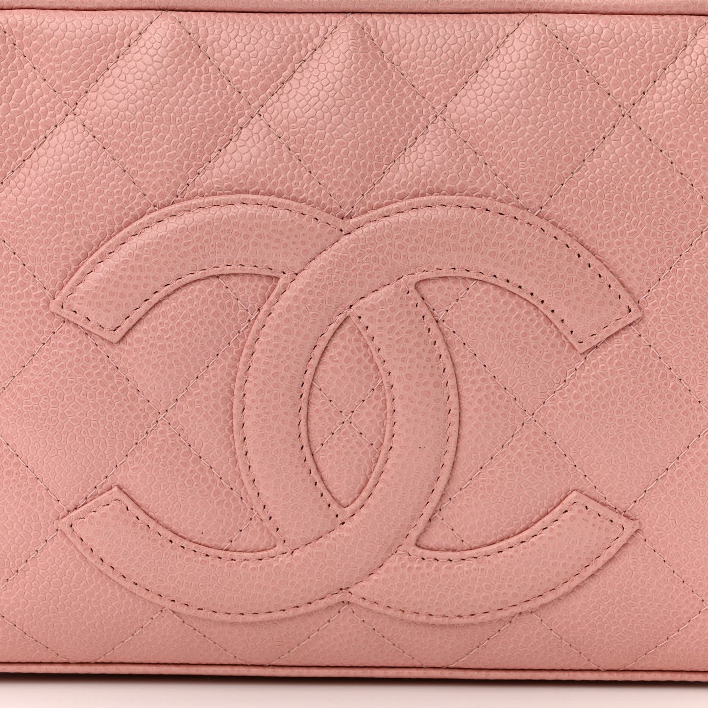 Caviar Quilted Small Bowler Pink