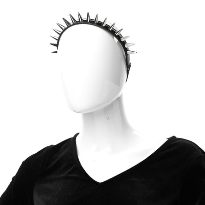 Gucci Calfskin Studs Elastic Headband Black 2 of 5