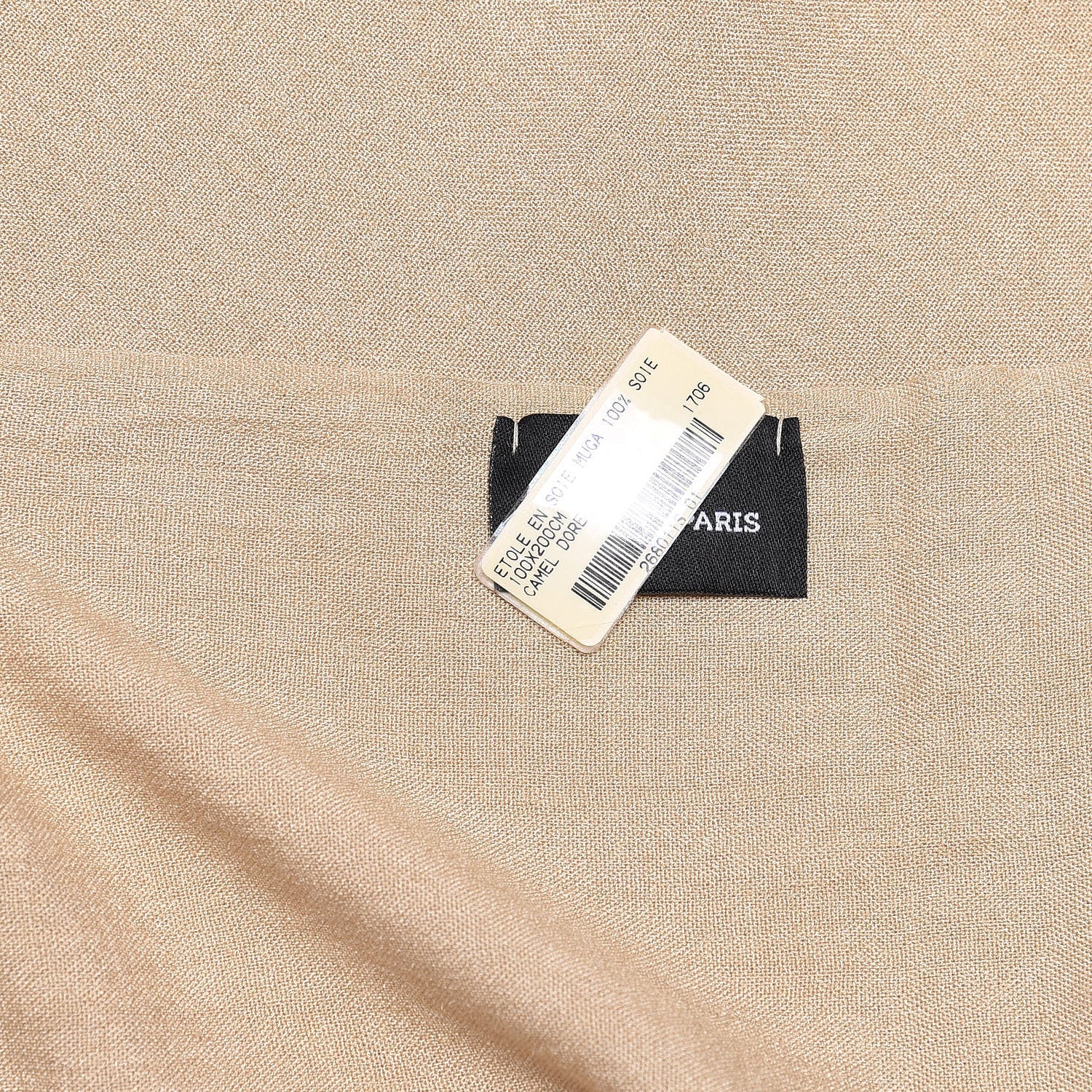 Hermes Silk Stole Camel Dore 5 of 6
