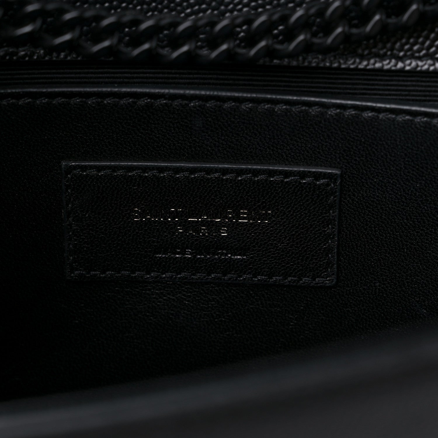 Saint Laurent Grain De Poudre Small Monogram Kate Satchel Black 7 of 11