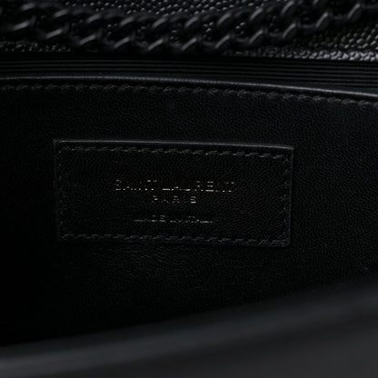 Saint Laurent Grain De Poudre Small Monogram Kate Satchel Black 7 of 11