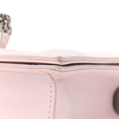 Alexander McQueen Lambskin Quilted Knuckle Shoulder Bag Pink 9 of 13