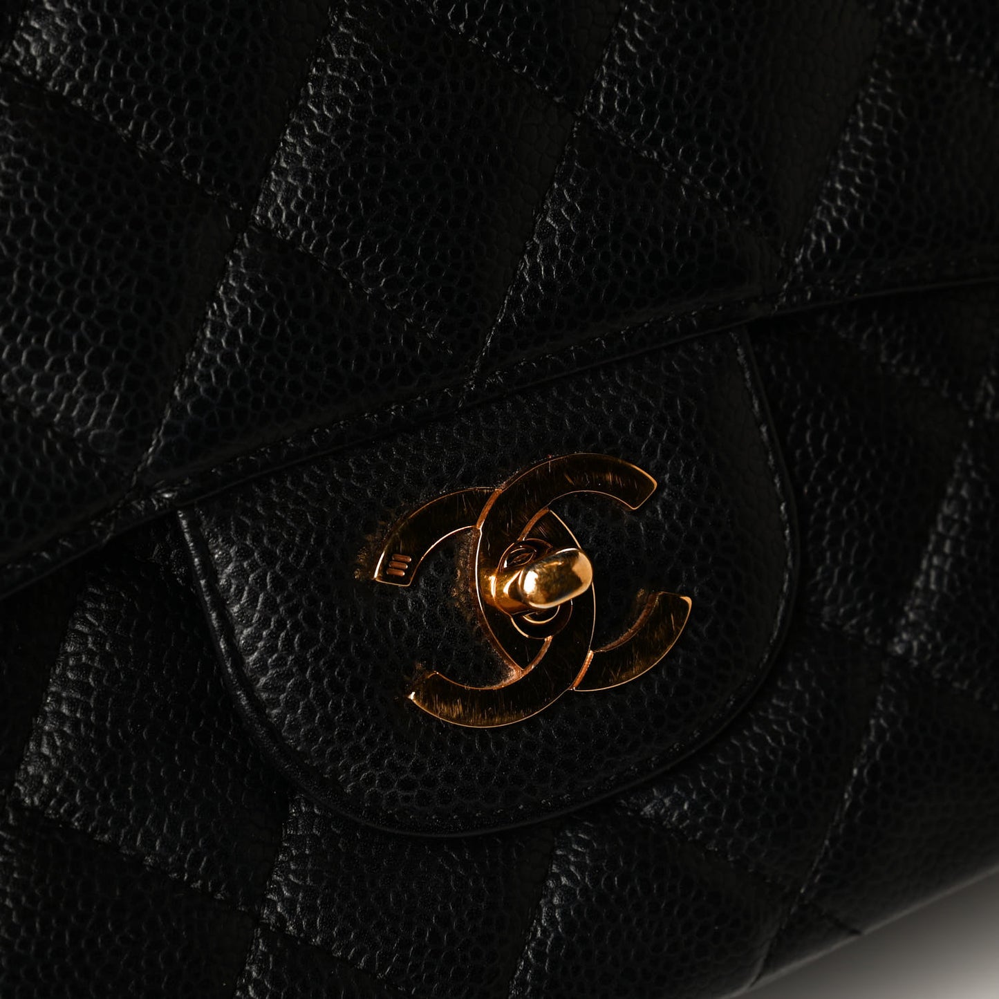 Caviar Quilted Jumbo Single Flap Black