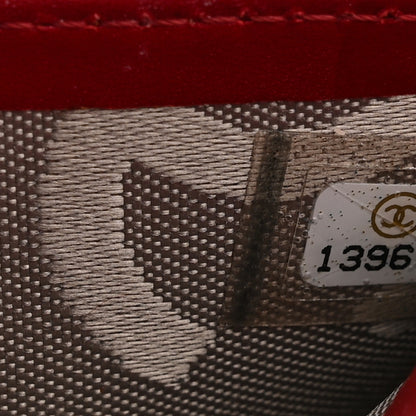 Chanel Calfskin Quilted Cambon Yen Wallet Red 7 of 11