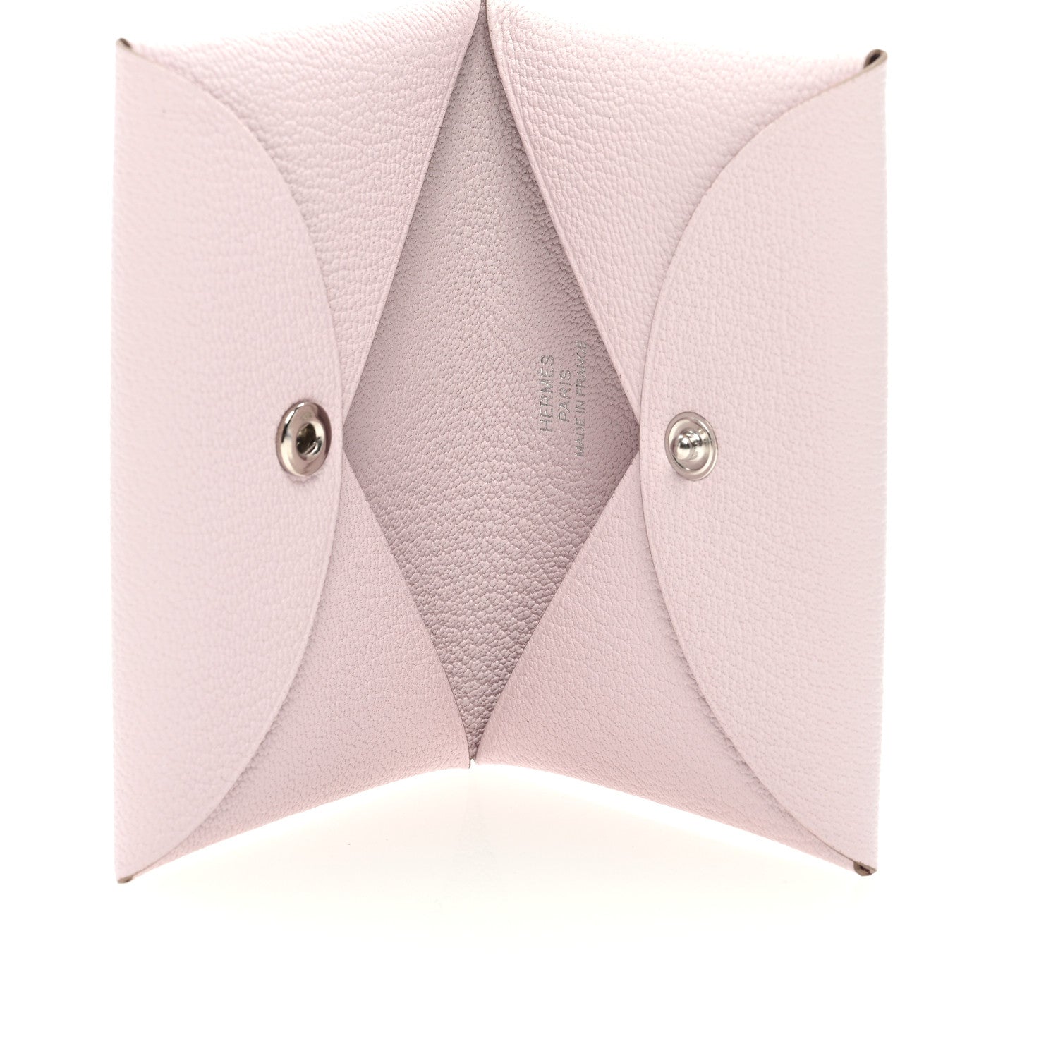 Hermes Chevre Mysore Calvi Card Case Mauve Pale 5 of 6