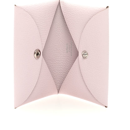 Hermes Chevre Mysore Calvi Card Case Mauve Pale 5 of 6