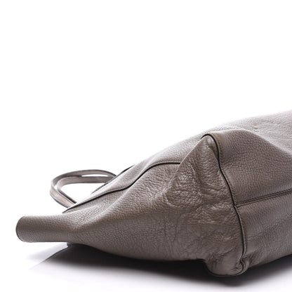 Gucci Dollar Calfskin Medium Swing Tote Grey Field Soft Pink 7 of 9