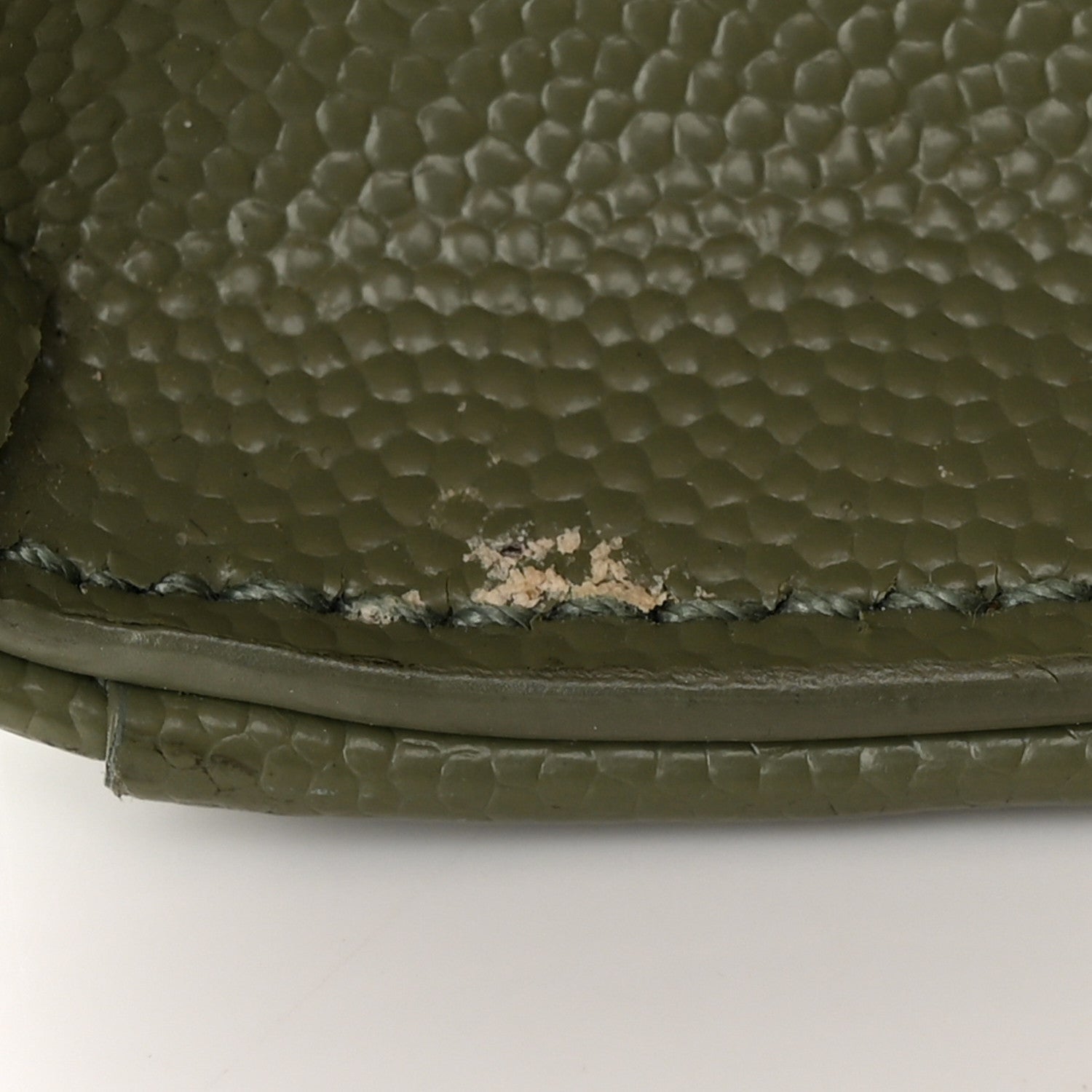 Saint Laurent Grain De Poudre Textured Mixed Matelasse Medium Triquilt Monogram Satchel Vert Kaki 13 of 17