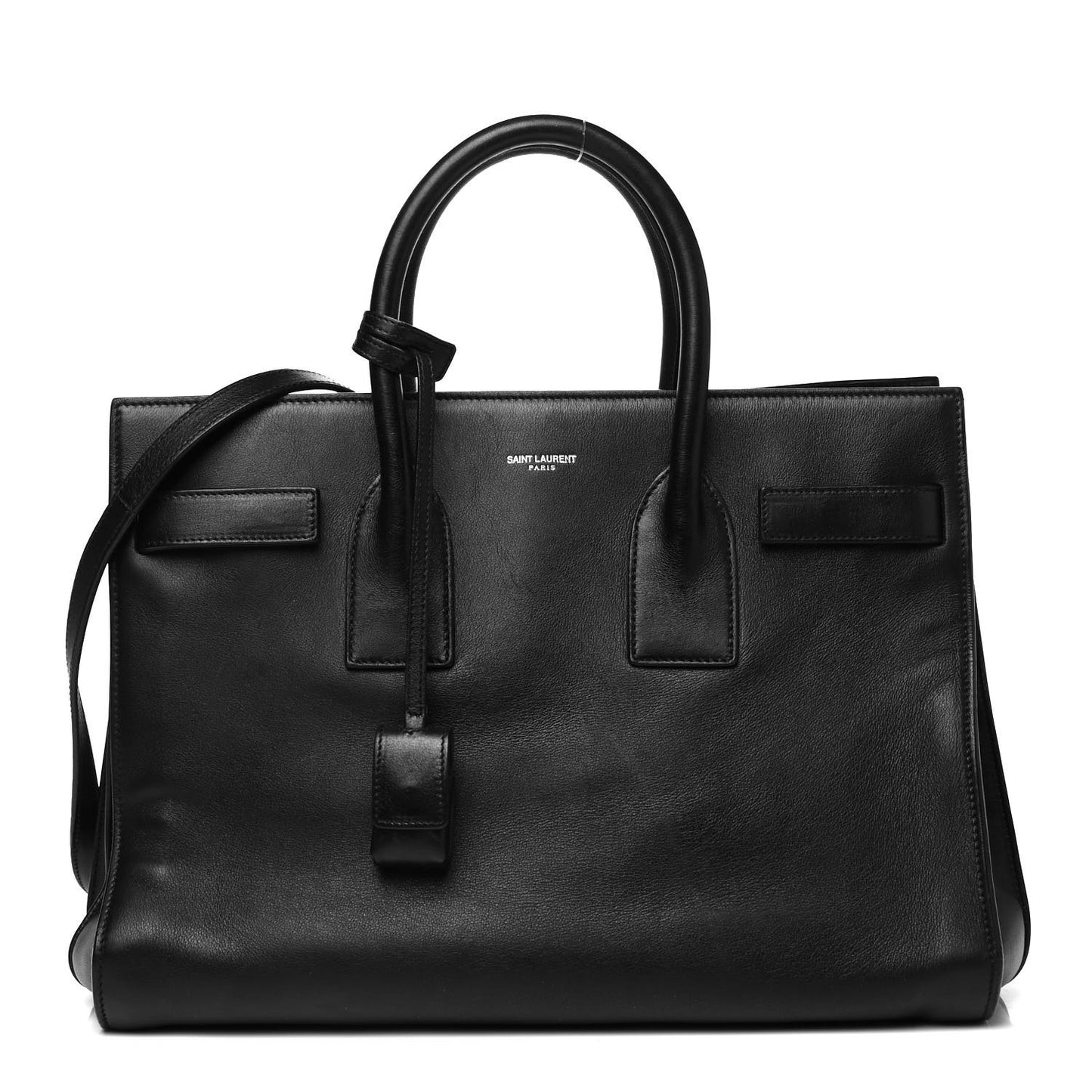 Smooth Calfskin Small Sac De Jour Black