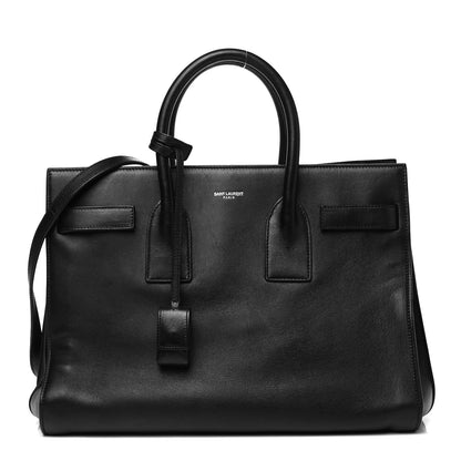 Saint Laurent Smooth Calfskin Small Sac De Jour Black 1 of 8