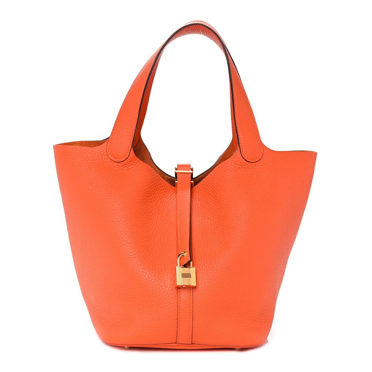 Taurillon Clemence Picotin Lock 22 MM Orange