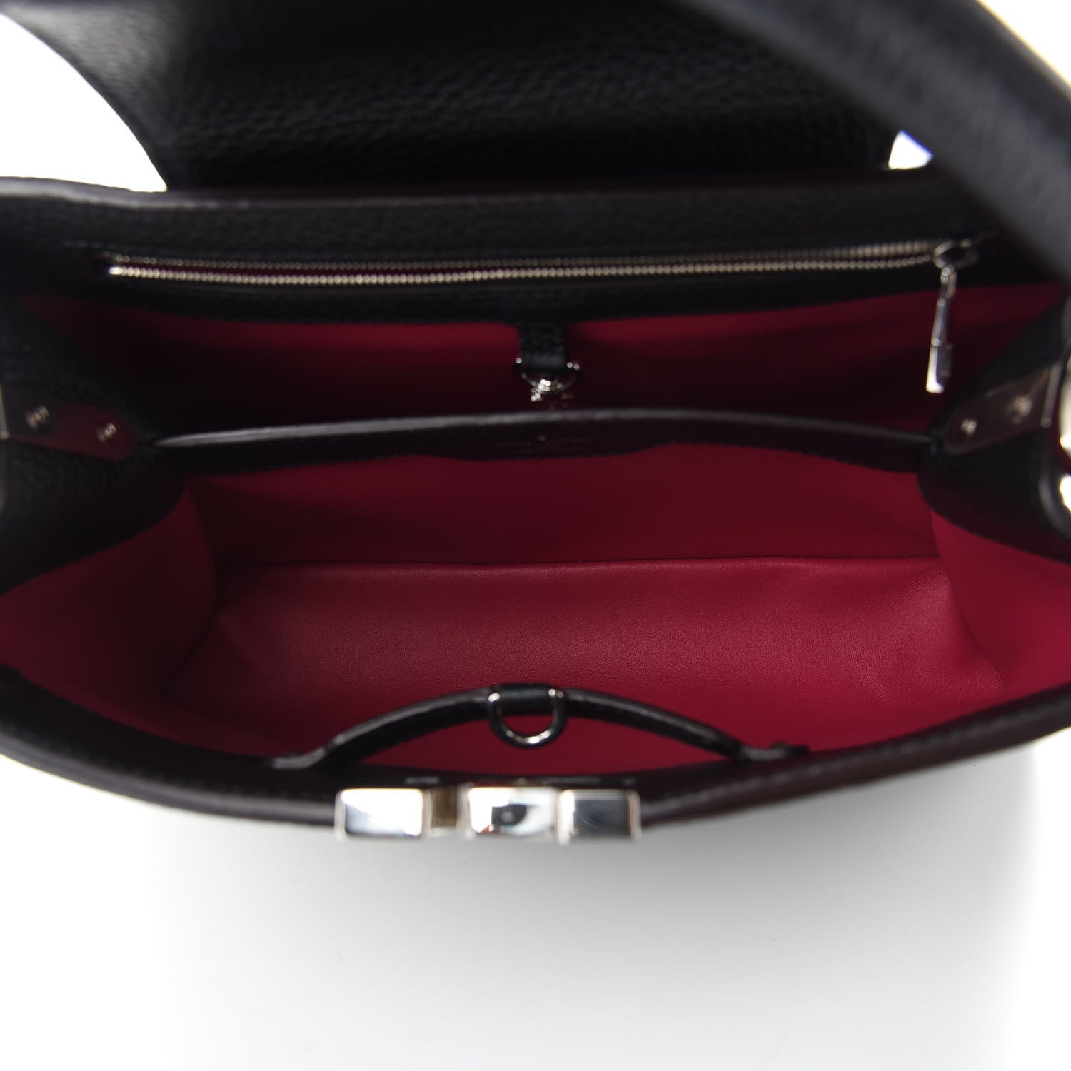 Louis Vuitton Taurillon Capucines PM Black 5 of 8