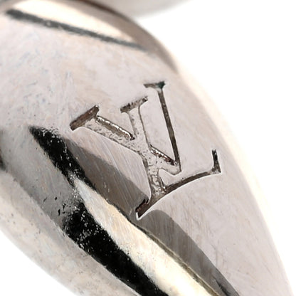 Louis Vuitton Metal Louisette Earrings Silver Gold 4 of 4