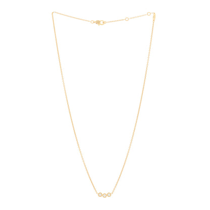 Christian Dior 18K Yellow Gold Diamond Mimirose Pendant Necklace 3 of 6