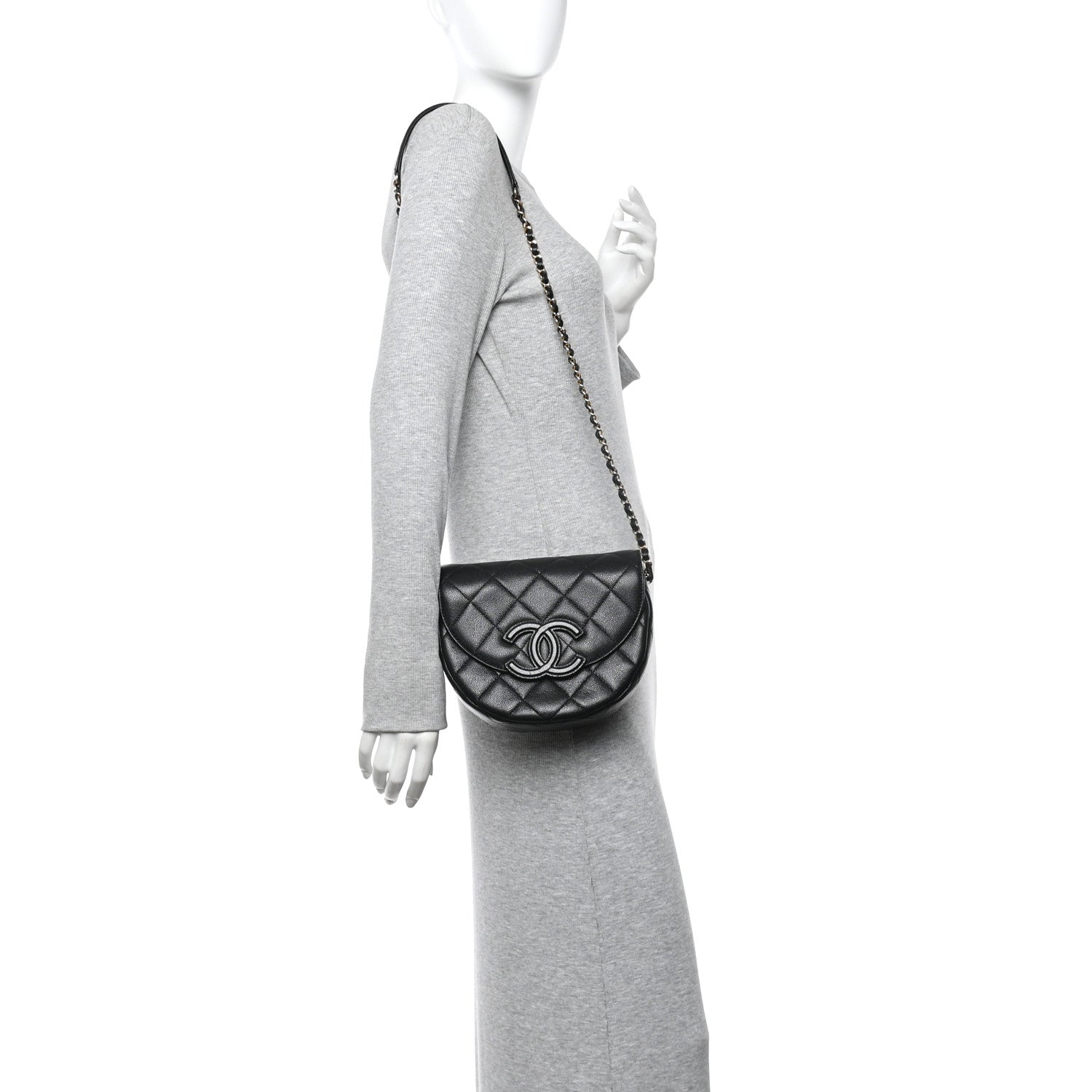 Chanel Caviar Quilted Small Messenger Flap Black 2 of 12