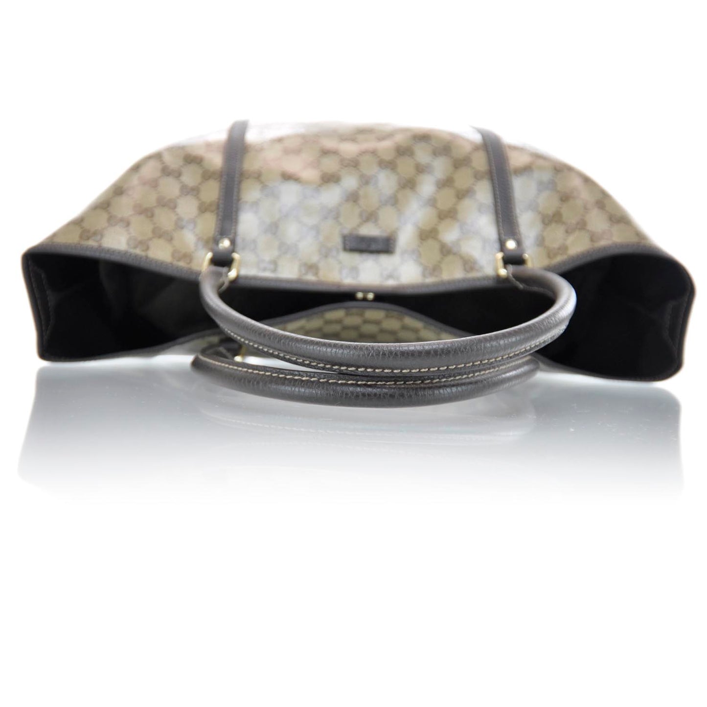 Crystal Monogram Large Joy Tote Beige Ebony Testa di Moro