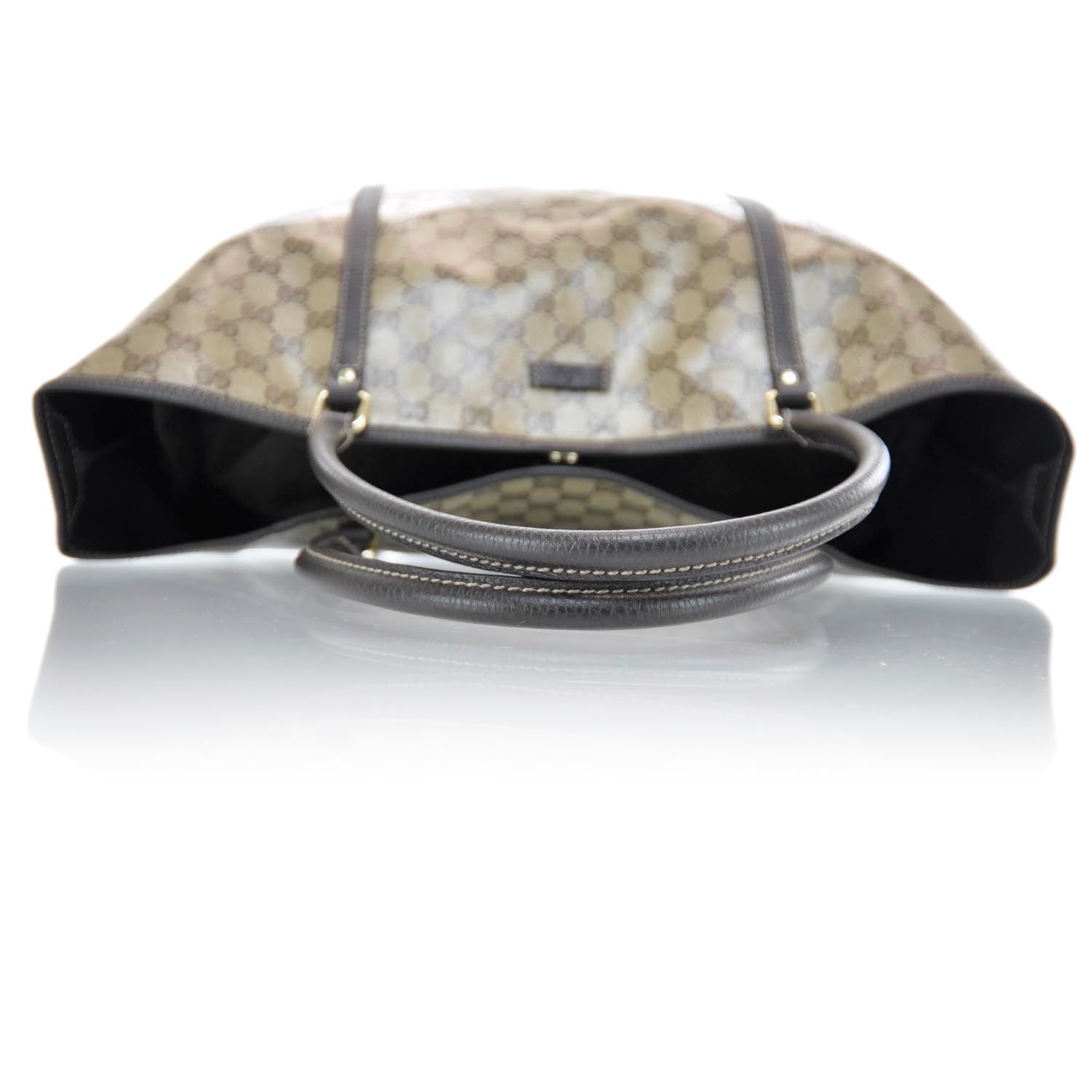 Gucci Crystal Monogram Large Joy Tote Beige Ebony Testa di Moro 5 of 12