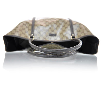 Gucci Crystal Monogram Large Joy Tote Beige Ebony Testa di Moro 5 of 12