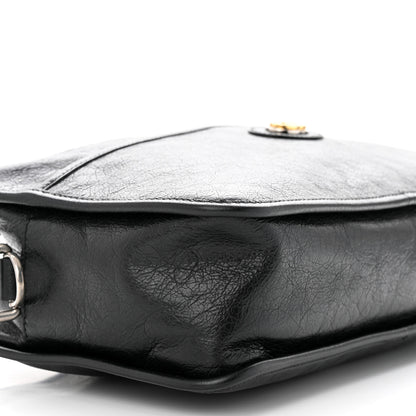 Gucci Fluffy Calfskin Morpheus Shoulder Bag Black 9 of 10