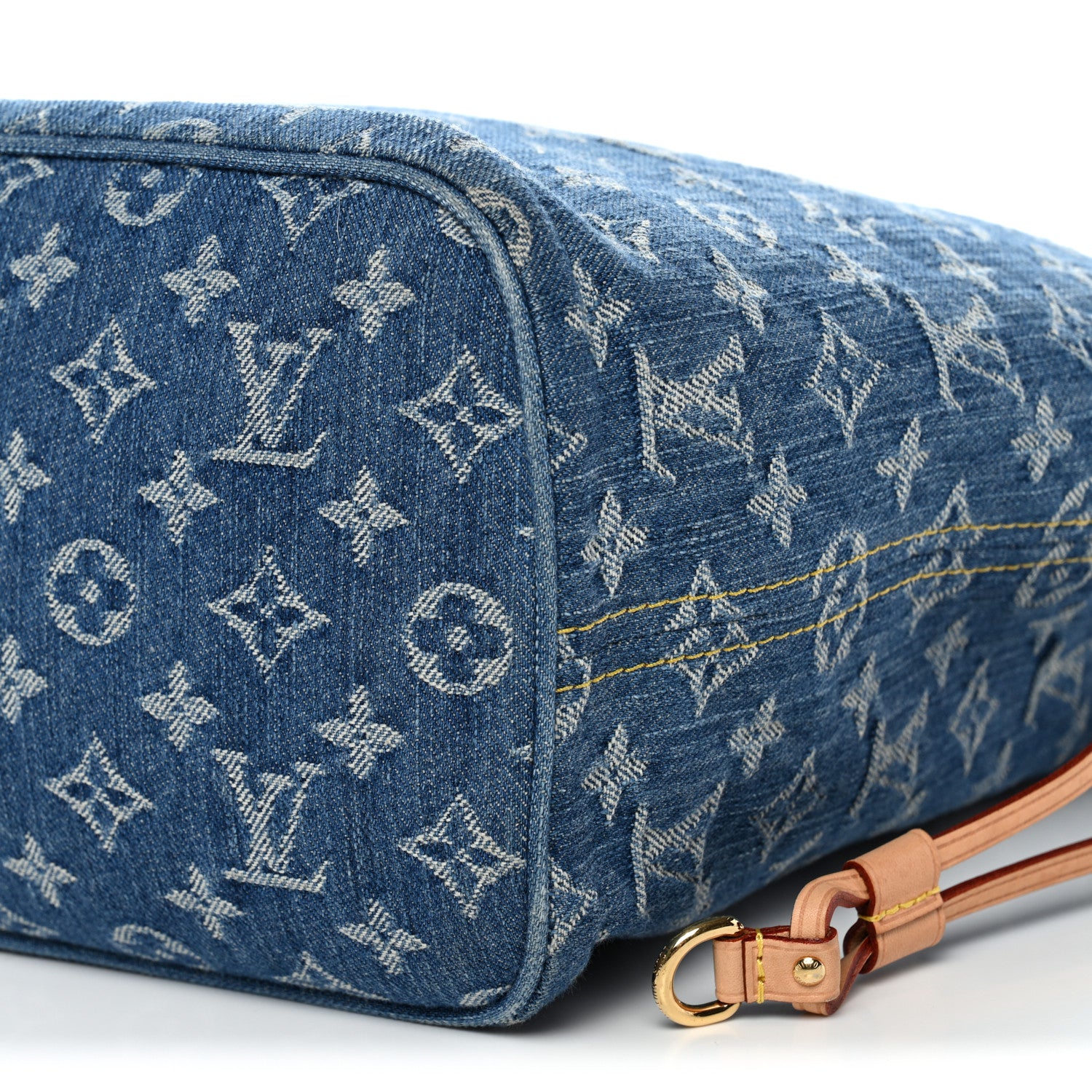 Louis Vuitton Monogram Denim Neo Neverfull MM Blue 10 of 13