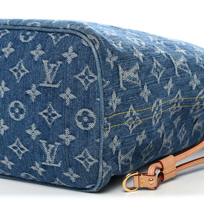 Louis Vuitton Monogram Denim Neo Neverfull MM Blue 10 of 13