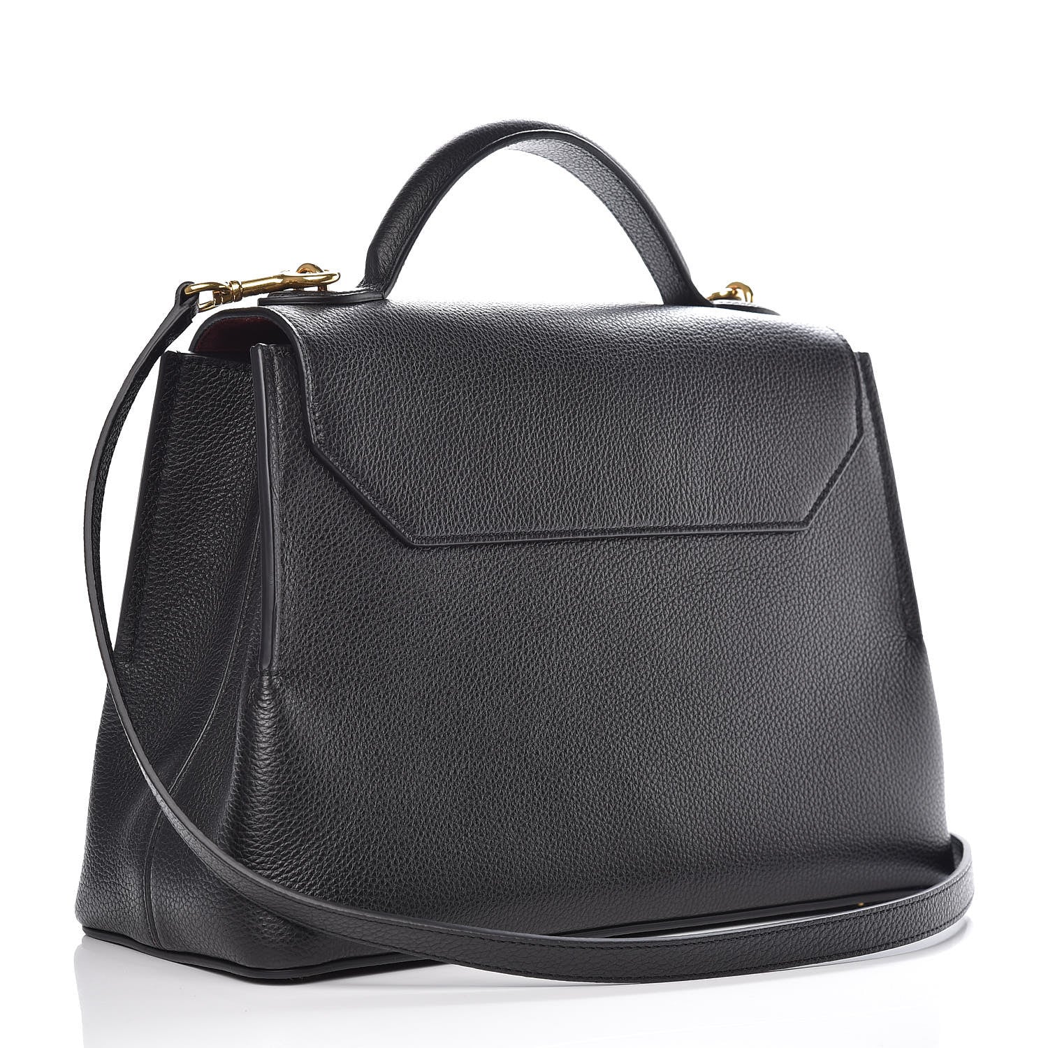 Mulberry Small Classic Grain Calfskin Small Seaton Black 3 of 11
