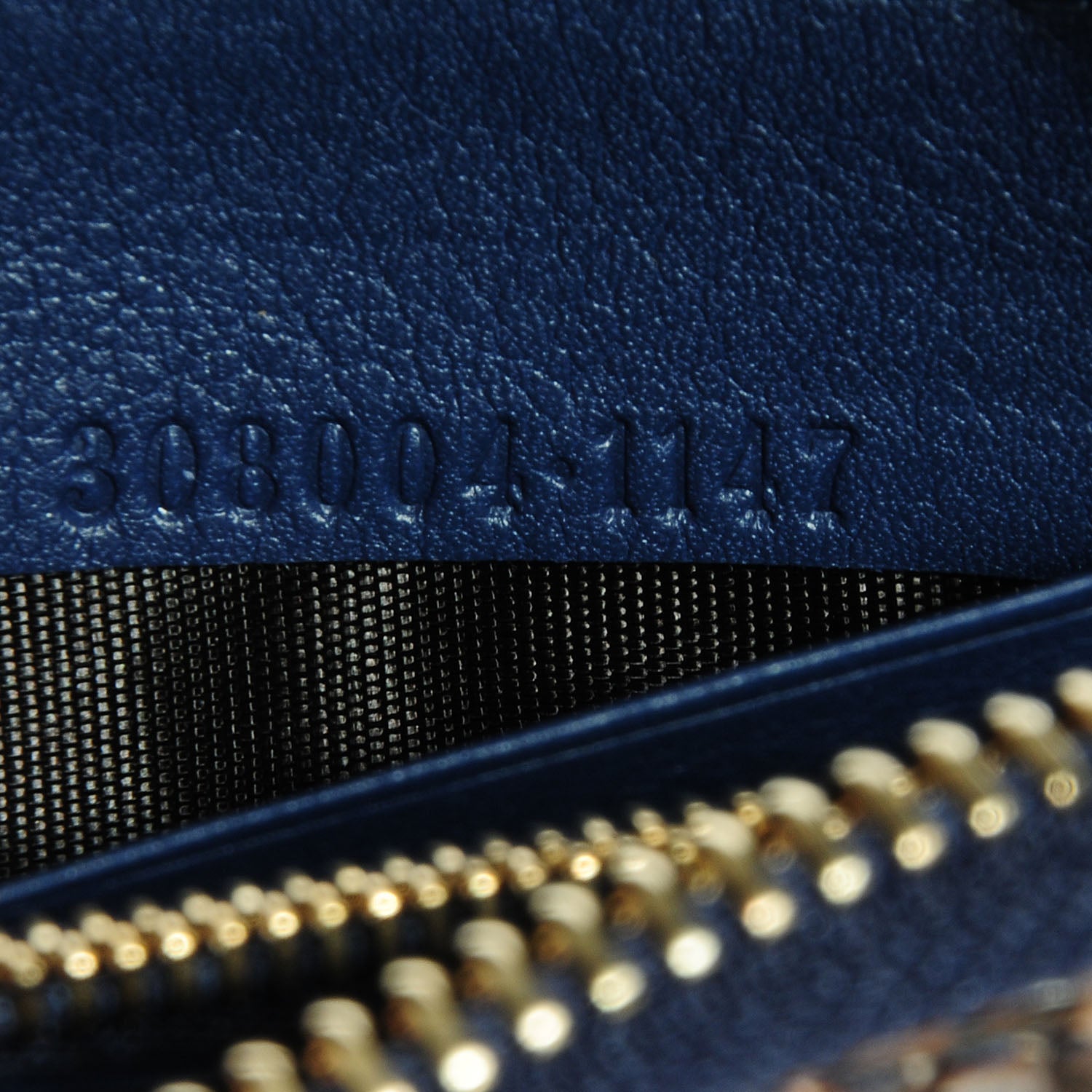 Gucci Python Soho Zip Around Wallet Blue Sienna 7 of 7