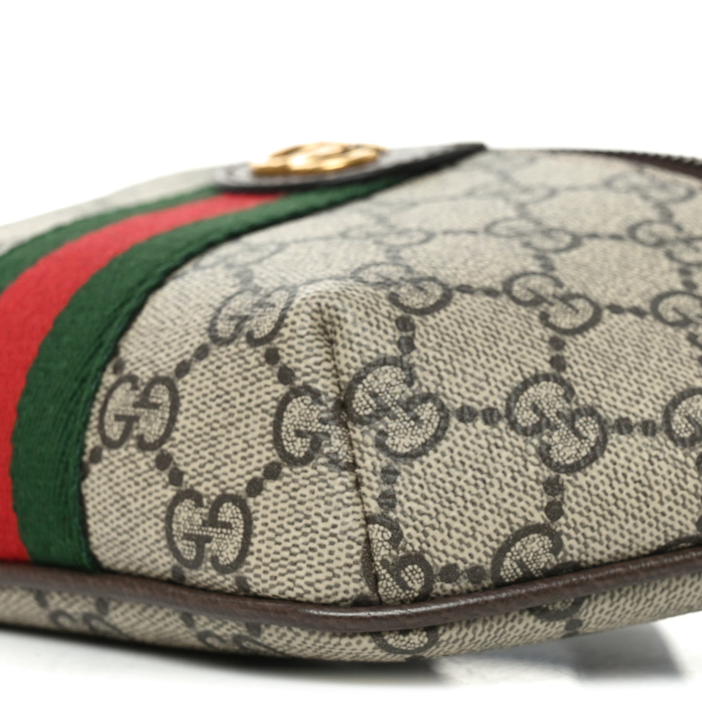 GG Supreme Monogram Web Small Ophidia Belt Bag Beige Ebony New Acero