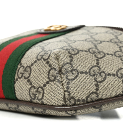 Gucci GG Supreme Monogram Web Small Ophidia Belt Bag Beige Ebony New Acero 10 of 11