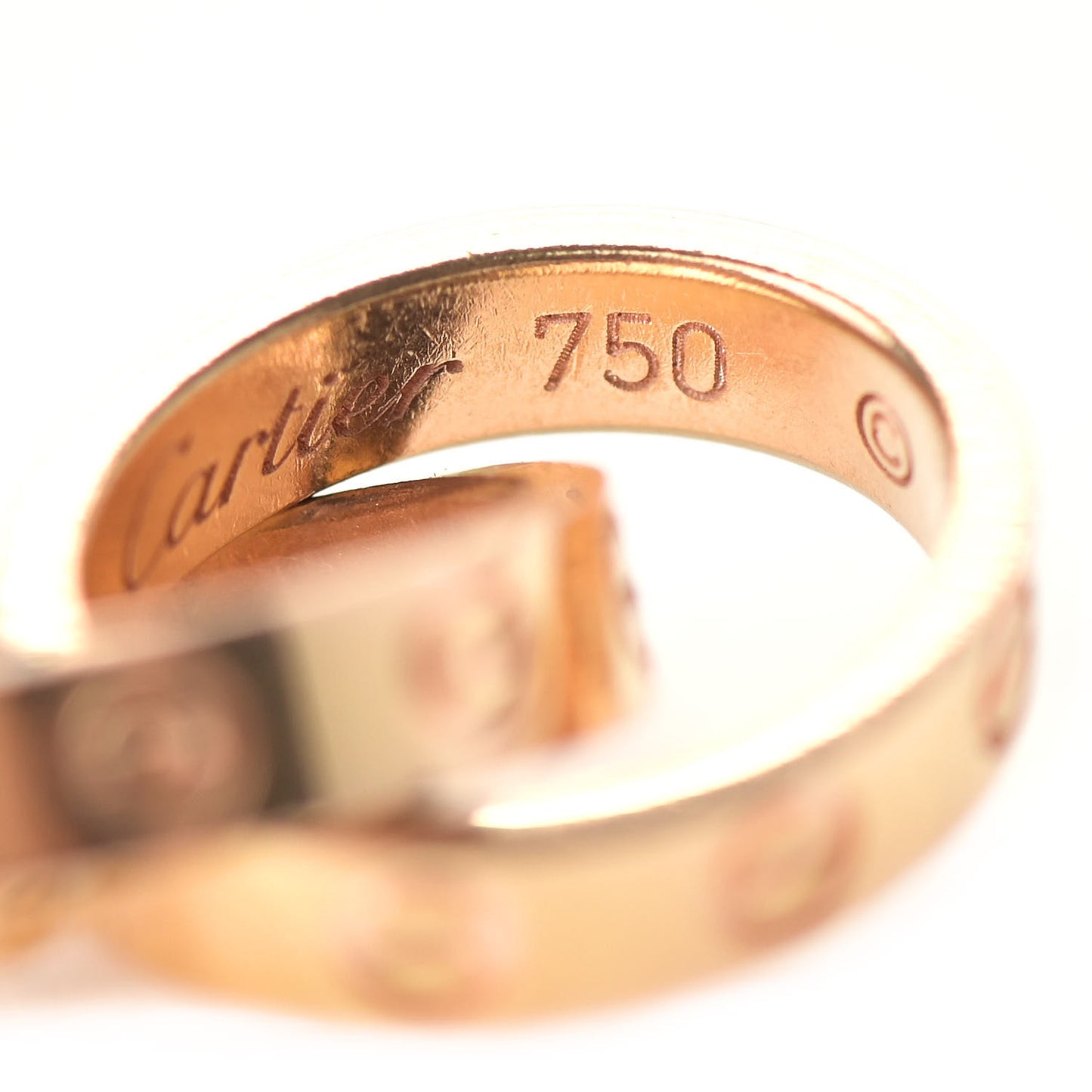 18K Pink Gold Interlocking LOVE Necklace