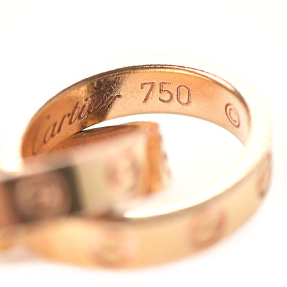 Cartier 18K Pink Gold Interlocking LOVE Necklace 5 of 6