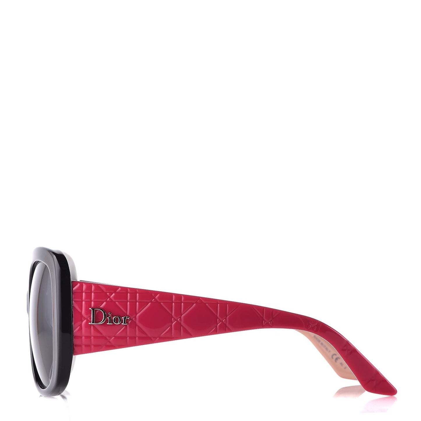 Resin Cannage Dior Lady 1 Sunglasses Pink Black