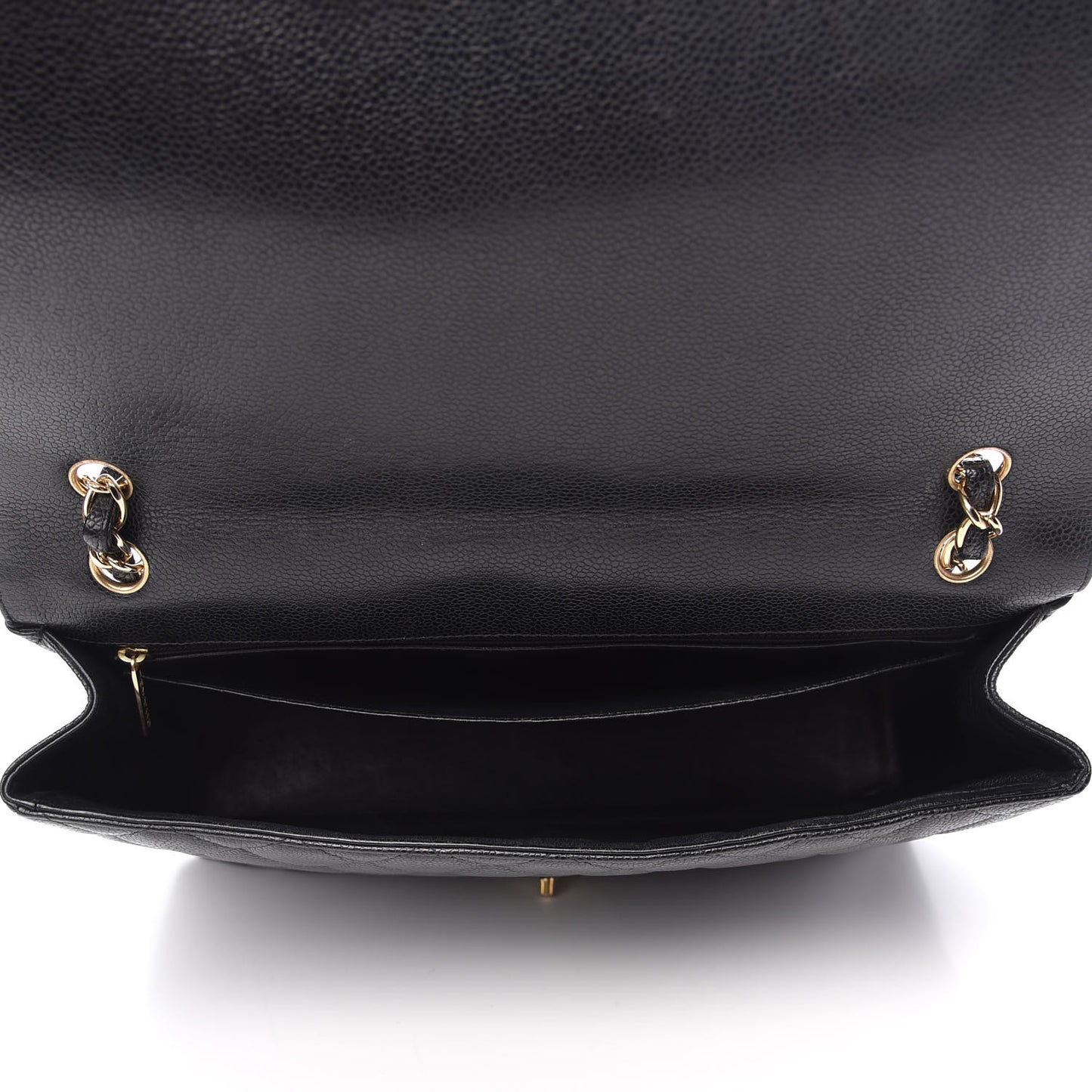 Caviar Quilted Maxi Single Flap Black